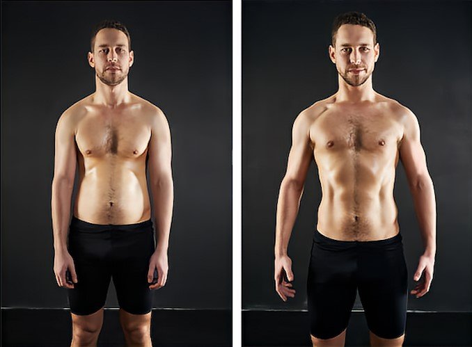 before and after shot